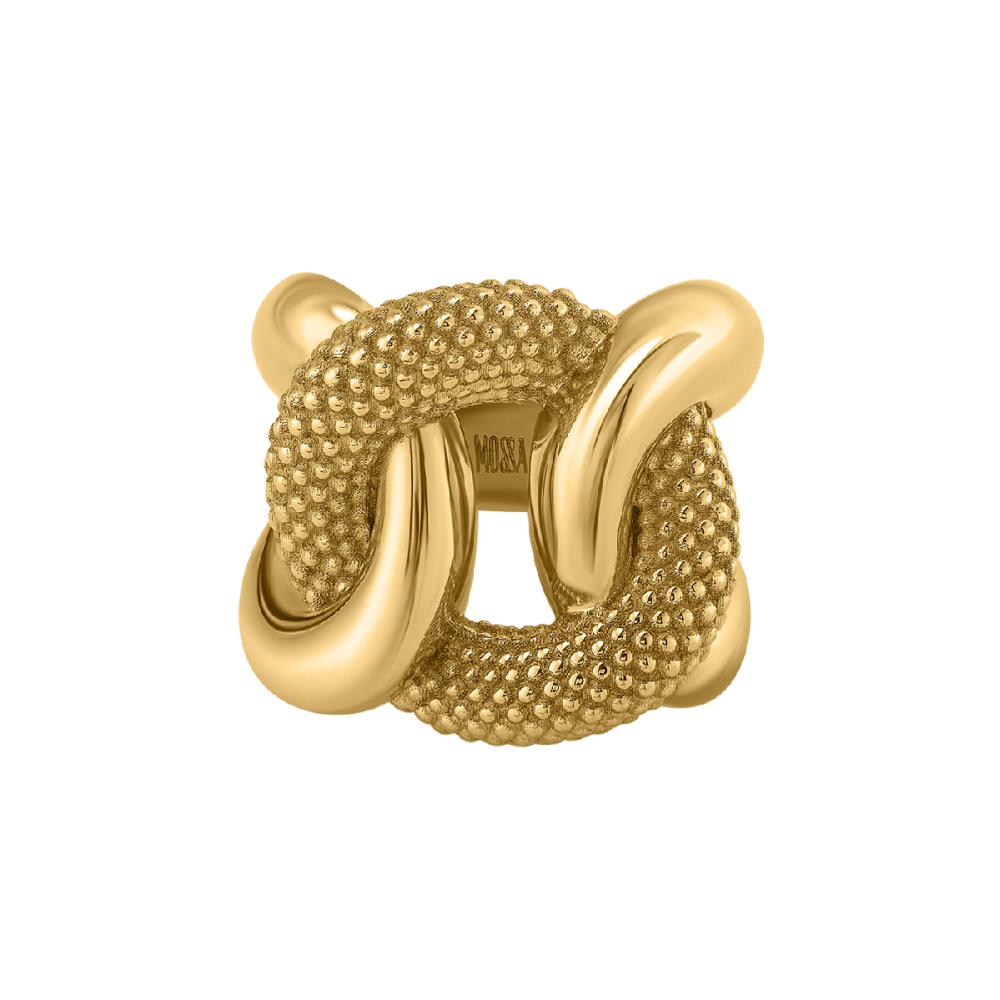 Кольцо из серебра с позолотой Kink Gold