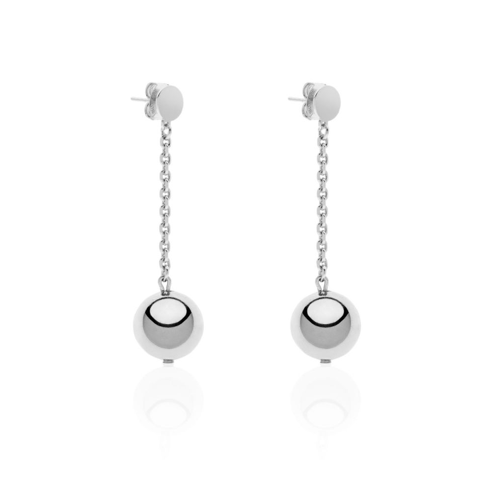 Серьги-пусеты с подвеской