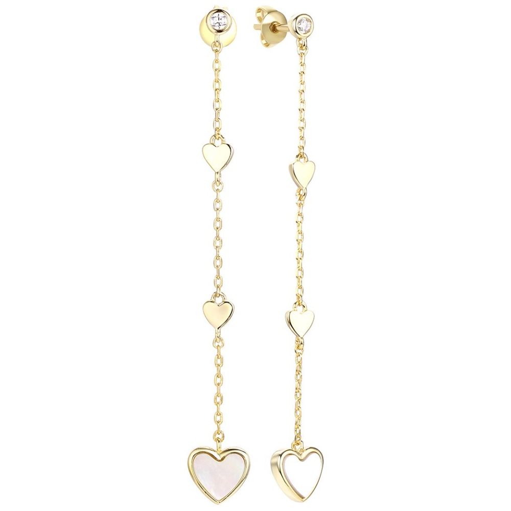 Серьги из серебра Heart
