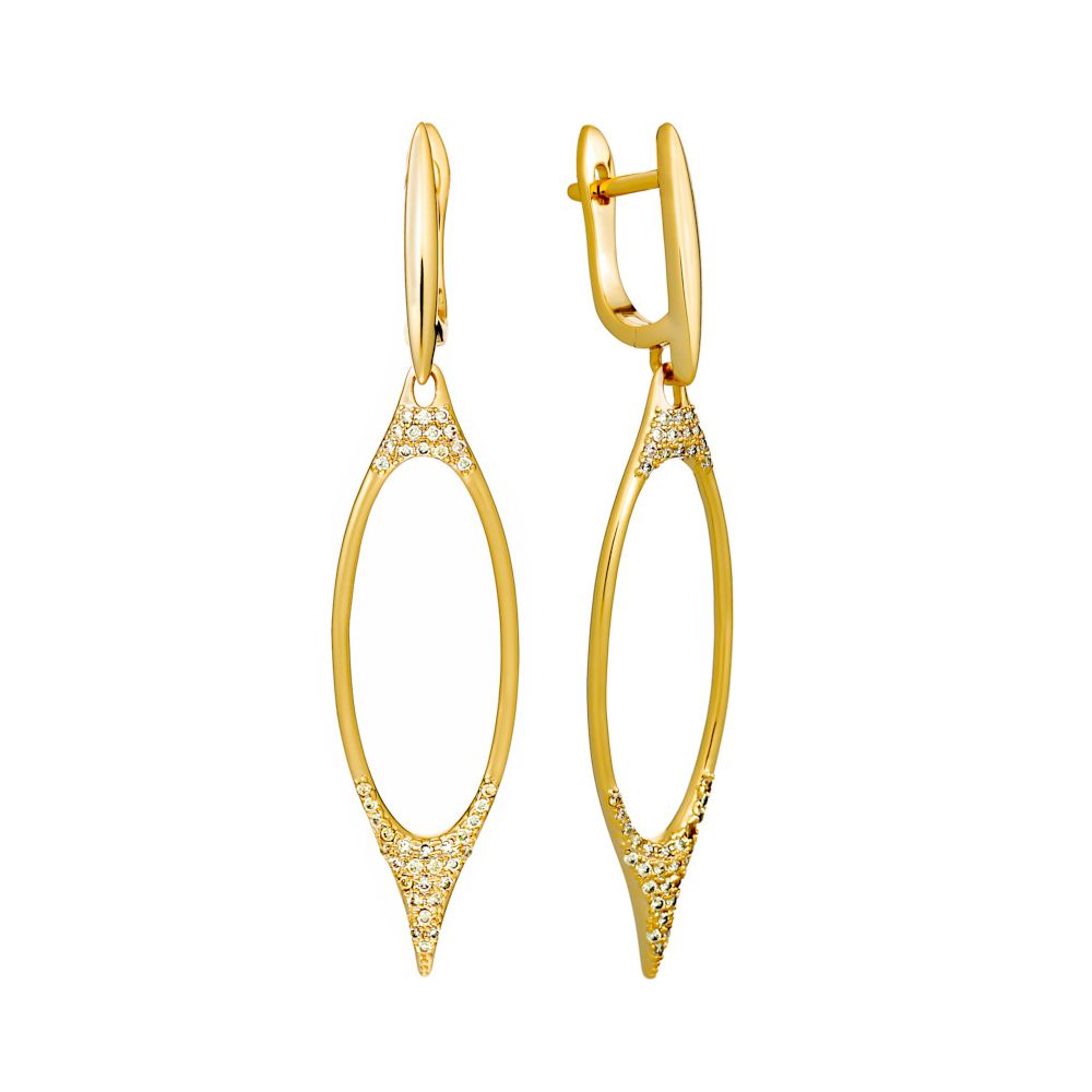Серьги из серебра с позолотой Mix and Match