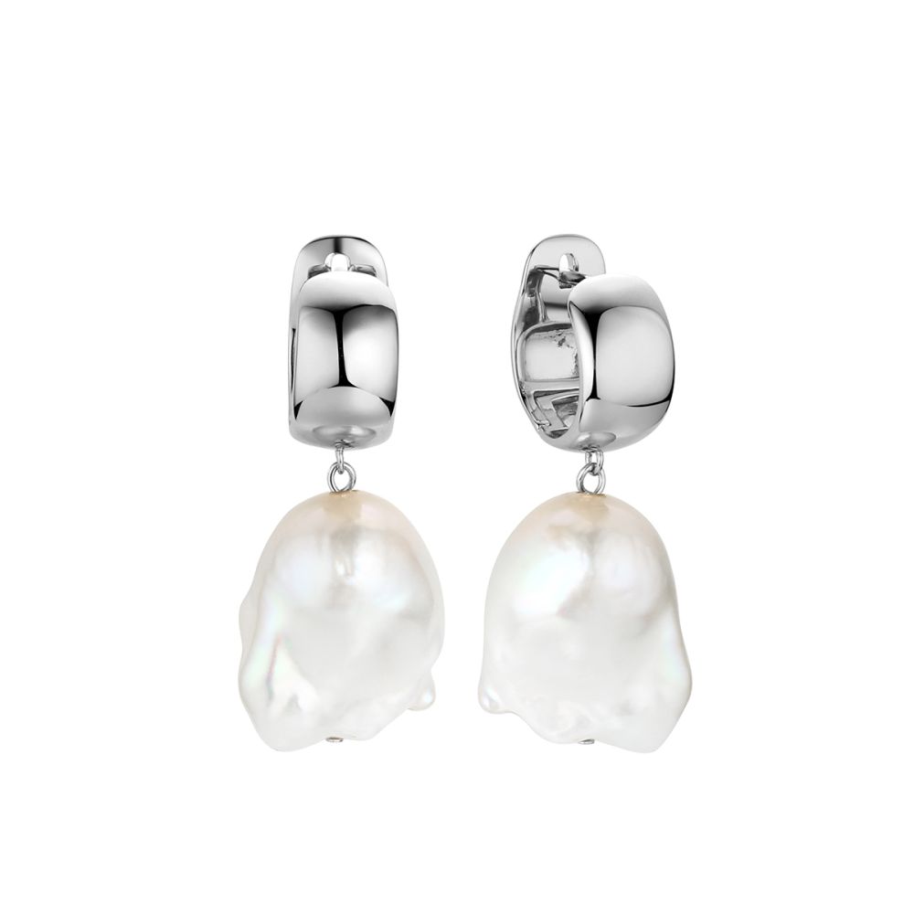 Серьги из серебра с жемчугом Baroque Pearl