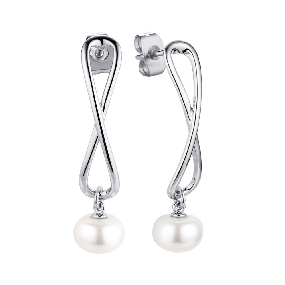 Серьги из серебра с жемчугом Nautilus