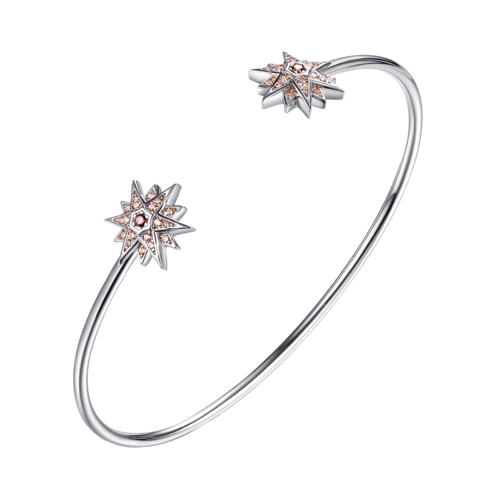 Браслет из серебра с фианитом Stars