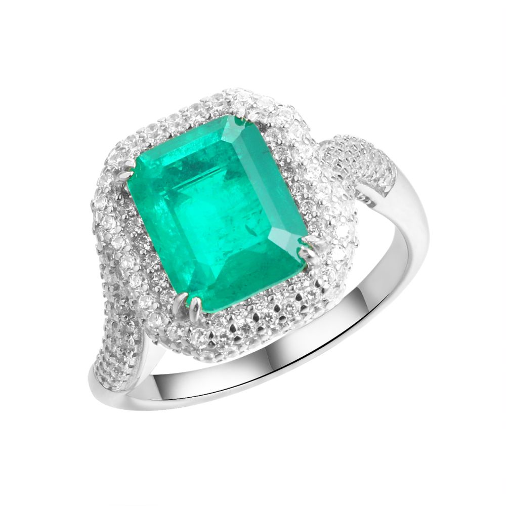 Кольцо из серебра с ситаллом Asher