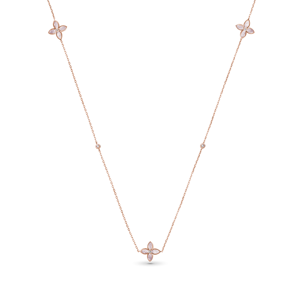 Колье из серебра с фианитом Lace