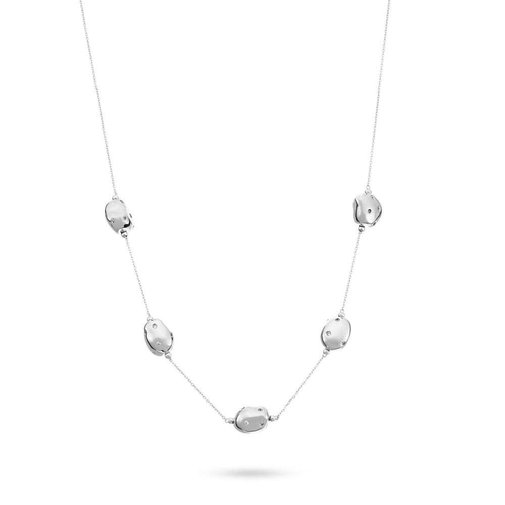 Колье из серебра с фианитом Affetto