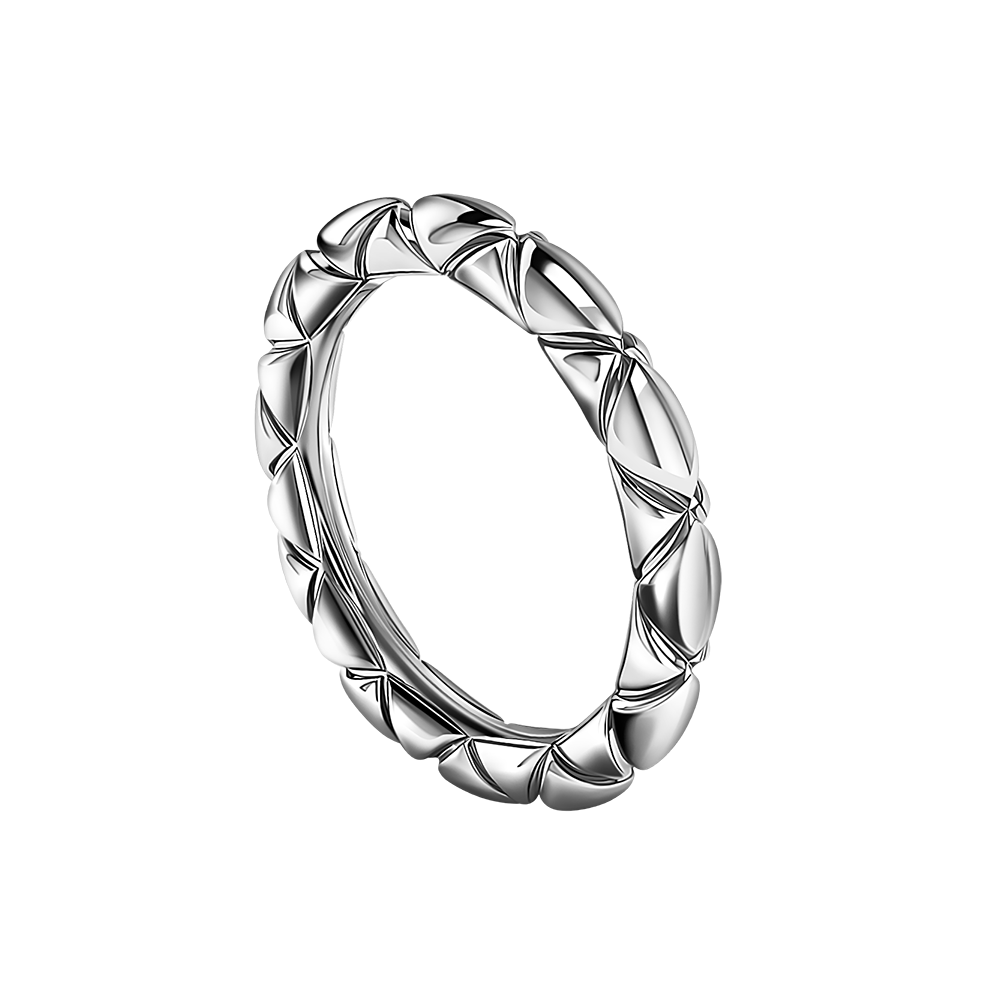 Кольцо из серебра Бублик