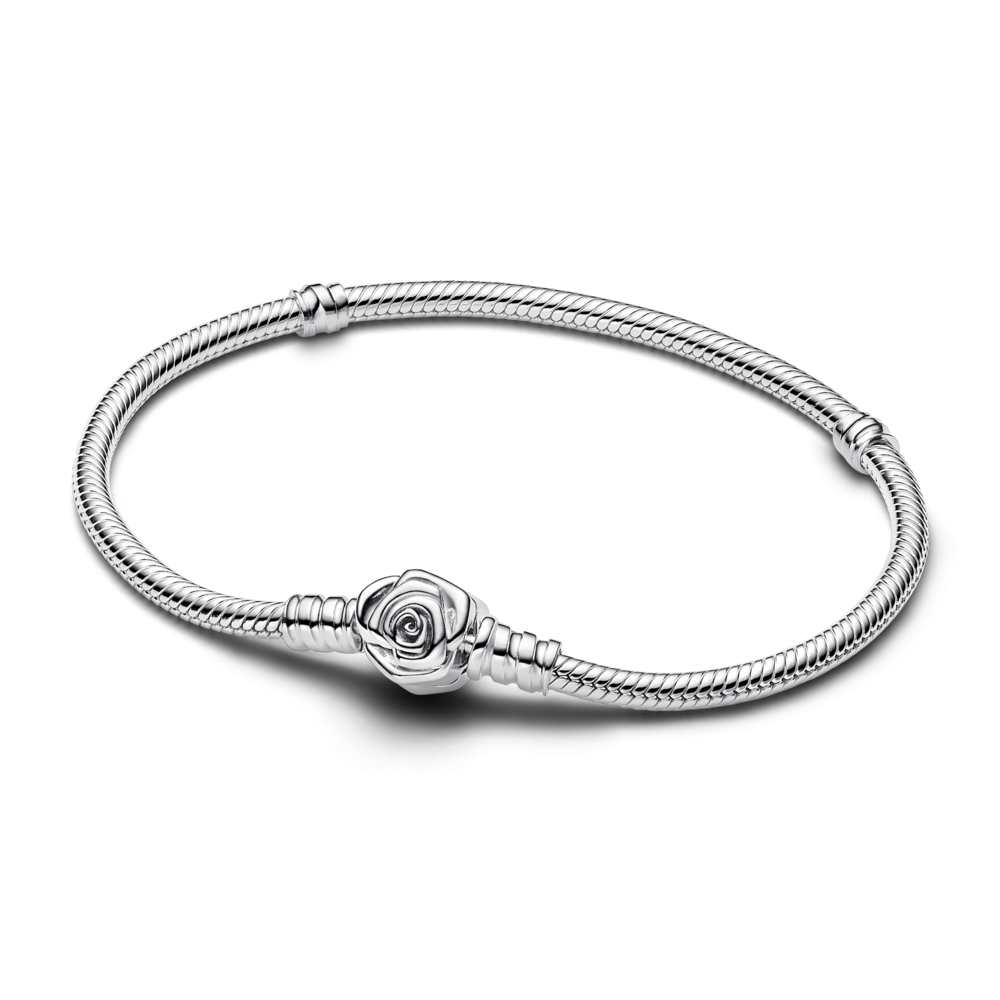 Браслет-змейка «Роза в цвету»