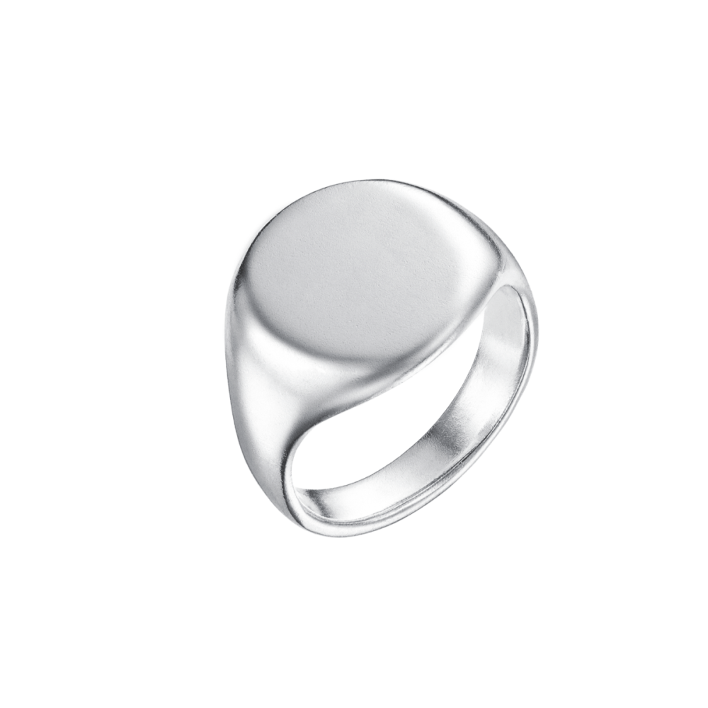 Кольцо из серебра "Печатка"