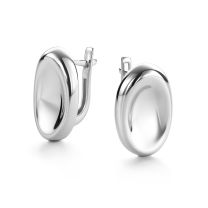 Серьги-кольца из серебра
