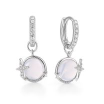 Серьги-кольца из серебра Gorgeous