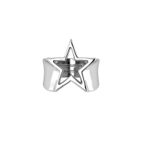 Кольцо-звезда из серебра Superstar