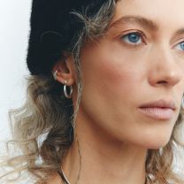 Серьги-кликеры из серебра ГЛАДЬ