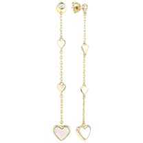 Серьги из серебра Heart