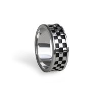 Кольцо из серебра с нанокерамикой Chess