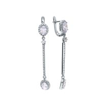 Серьги из серебра Queen