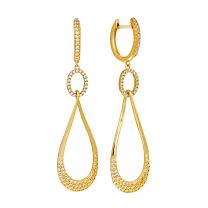 Серьги из серебра с позолотой Mix and Match
