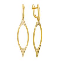 Серьги из серебра с позолотой Mix and Match