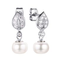 Серьги из серебра с жемчугом Nautilus