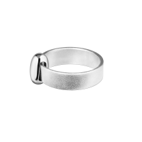 Кольцо из серебра с подвижной бусиной