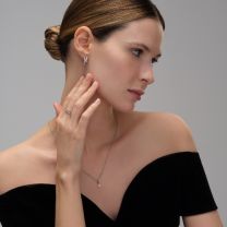 Кольцо из серебра с фианитом Spark Line