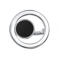 Кольцо из серебра с черным ониксом