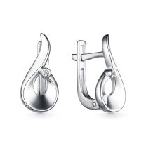 Серьги из серебра с бриллиантами