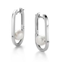 Серьги из серебра с жемчугом