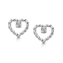 Серьги из серебра с бриллиантами