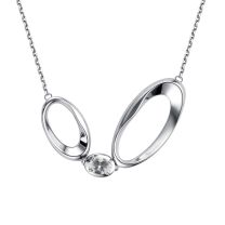 Колье из серебра с горным хрусталем