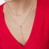Колье из серебра с фианитами Premium Quality