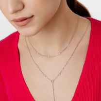 Колье из серебра с фианитами Premium Quality