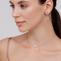 Колье из серебра с фианитами Premium Quality