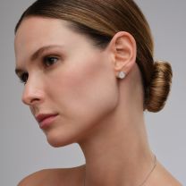 Серьги из серебра с лунным камнем