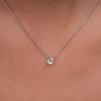 Колье из серебра с горным хрусталем