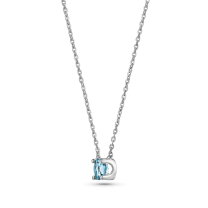 Колье из серебра с топазом Sky Blue