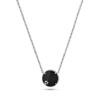 Колье из серебра с черным ониксом