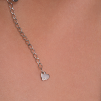 Колье из серебра с черным ониксом