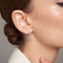 Серьги-кольца Bubbles двусторонние