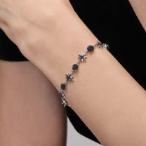 Браслет-цепочка из серебра Stars