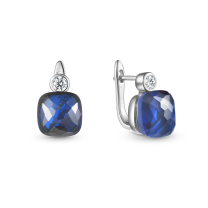 Серьги из серебра с фианитом Gorgeous