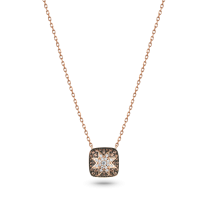 Колье из серебра с позолотой Stars