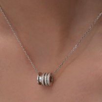Колье из серебра с фианитом Sweet point