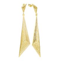 Серьги из серебра с позолотой Gaudi