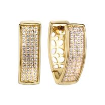 Серьги из серебра с позолотой Spark Line