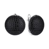 Серьги из серебра Caviar
