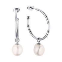 Серьги из серебра с жемчугом Baroque Pearl