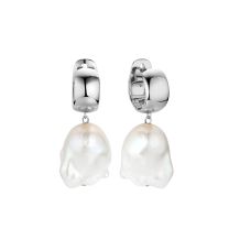 Серьги из серебра с жемчугом Baroque Pearl