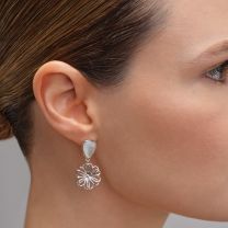 Серьги из серебра "Флора"