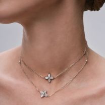 Колье из серебра с фианитом Lace